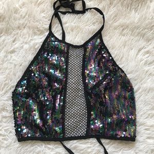 Sparkly Festival Top